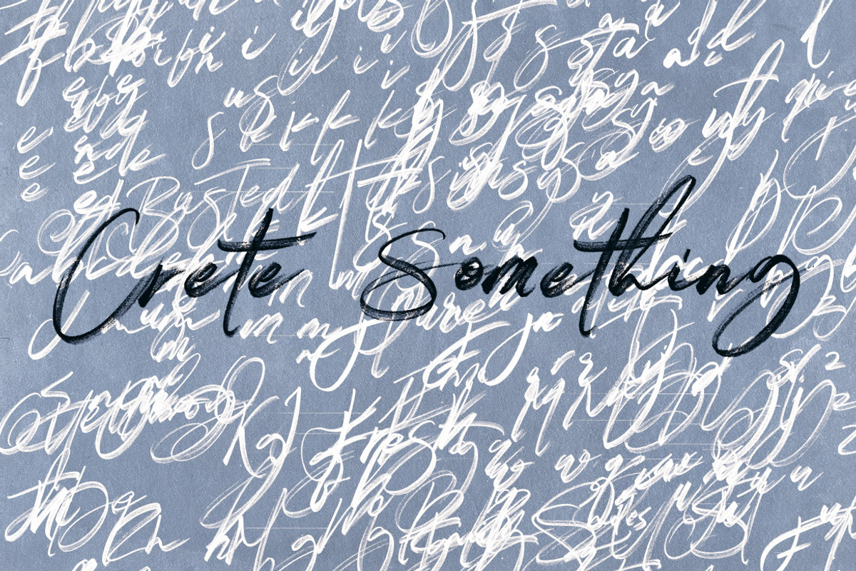 Right Brush & SVG Font, a Script Font by Cruzine (Photo 12 of 18)