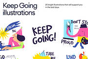 Keep Going illustrations, a Templates & Theme by Craftwork (Thumbnail 1 of 6)