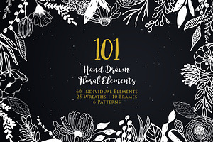 Hand Drawn Floral Elements Vol.2