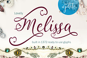 Lovely Melissa, a Script Font by Fontdroe (Thumbnail 1 of 9)