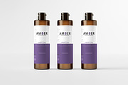 Amber Glass Bottle Mockup, a Cups & Container Mockup by pmvch (Thumbnail 4 of 15)