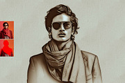 Line Art Sketch Photoshop Action, an Action Add-On by MRI STUDIO (Thumbnail 3 of 13)