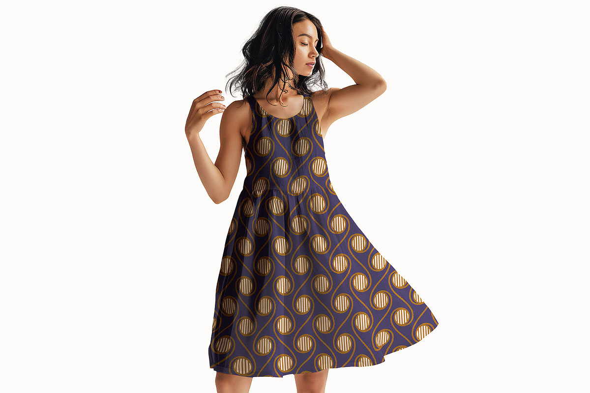 Modern Retro Geometric Pattern, a Pattern Graphic by StudioGlouna (Photo 7 of 9)