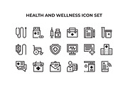 Health And Medical Icon Set, an Outline Icon by Mightyfire (Thumbnail 1 of 2)