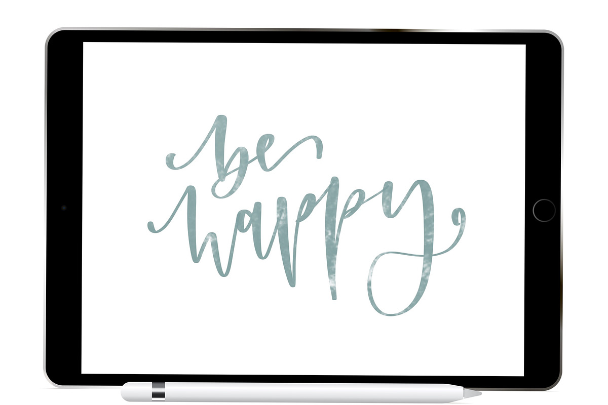 Marble Procreate Lettering Brush, a Brush Add-On by Blue Strawberry Studio (Photo 3 of 5)