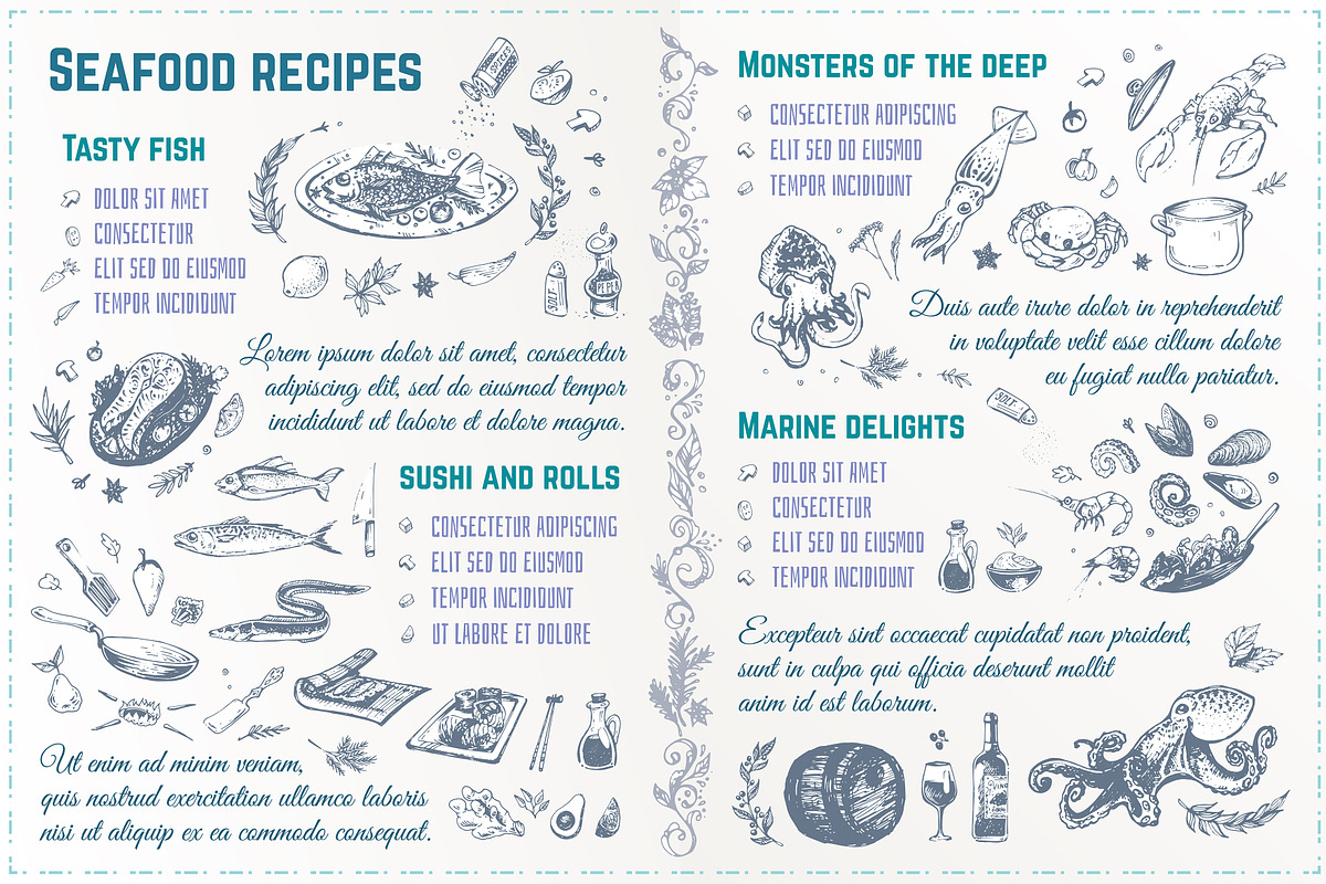 Hand-drawn Cooking and Food Icons, a Decorative Illustration by Margo Miller (Photo 18 of 48)