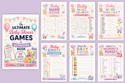 Baby Shower Games & Activities Book, a Stationery Template by Designmela01 (Thumbnail 5 of 6)