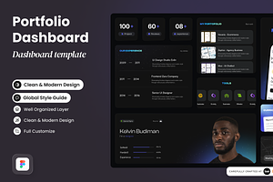 Maxio - Portofolio Dashboard, a Websites & App Template by SLAB! Design
