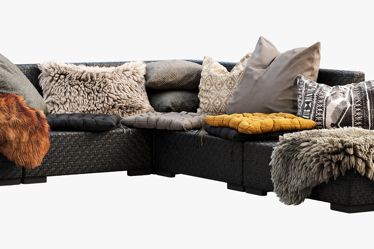 Brown Jordan 4M outdoor wicker sofa, a Furniture 3D Model by 3dmitruk (Photo 4 of 27)