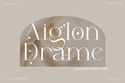 Aiglon Drame - Modern Ligature Serif, a Serif Font by erlosDESIGN (Thumbnail 1 of 13)