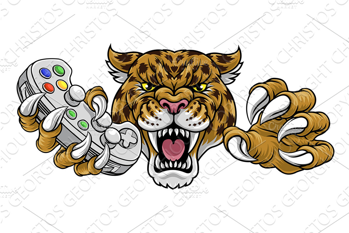 Jaguar Leopard Cheetah Panther Gamer, a Sport Illustration by Christos ...