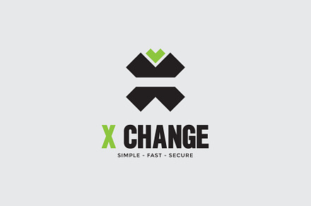 X Letter Financial Money Logo