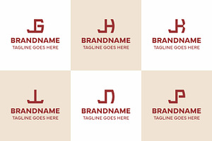 Letters JG JH JK JL JN JP Logo