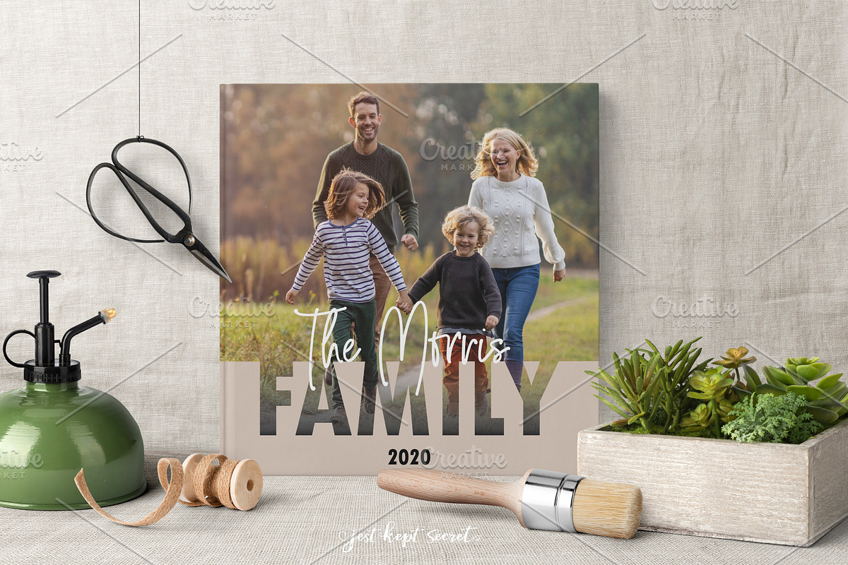 12x12 Family Photobook Template, a Templates & Theme by Jest Kept Secret (Photo 1 of 6)