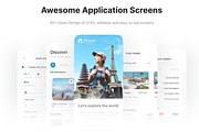 Alcazar - Traveling  ui kit Mobile, an UI Kit Template by Korsa Agency (Thumbnail 3 of 6)