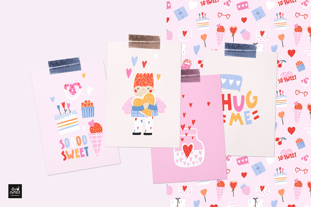 IN LOVE : cute clipart collection, a Person Illustration by avdnadi (Photo 7 of 9)