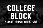 COLLEGE BLOCK—A Vintage Block Font, a Font by Millieangelo (Thumbnail 1 of 7)