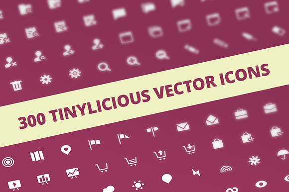 300 Tinylicious Vector Icons
