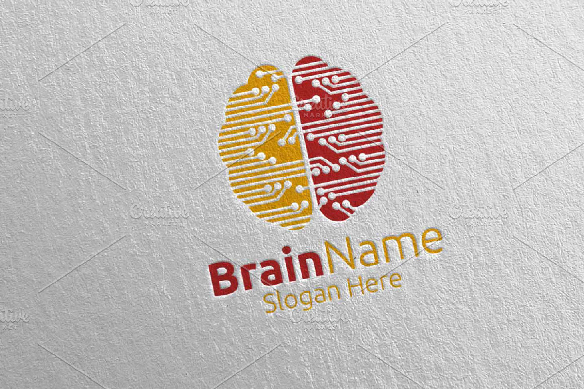 Brain Technology Logo Design 64, a Branding & Logo Template by denayunebgt