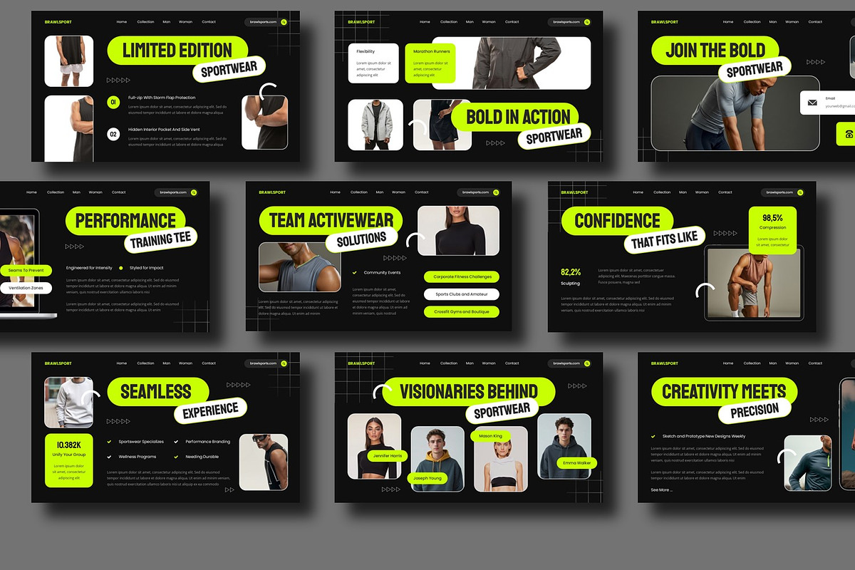 Bold Sporstwear Presentation, a Presentation Template by BumbleGraph Studio (Photo 2 of 5)