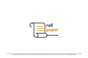 Roll Paper Logo Design Illustration, a Branding & Logo Template by Morvana Crew