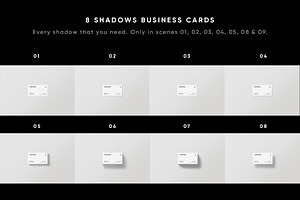 13 Premium Business Cards Mockups