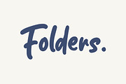 Folders Font, a Font by Weape Studio (Thumbnail 1 of 8)