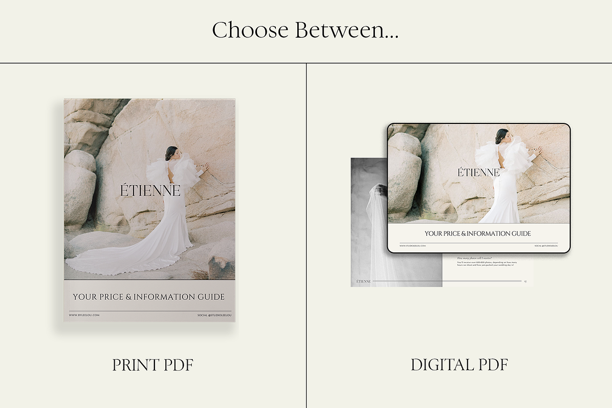 Minimal | Photo Price Guide Canva, a Templates & Theme by Studio Leelou (Photo 3 of 9)