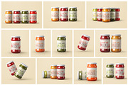 Jam Jar Mockup Set | Label Design, a Cups & Container Mockup by Deeplab (Thumbnail 2 of 15)