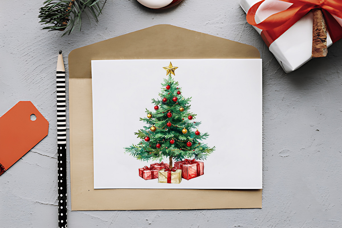 Christmas Time Watercolor Clipart, an Illustration by RobertsArt (Photo 6 of 7)