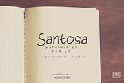 Santosa Handwriting, a Script Font by LTNG STUDIO