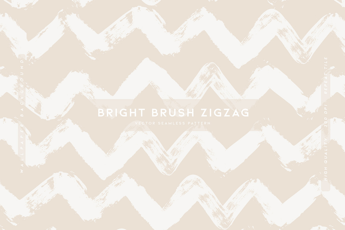 Bright Brush Zigzag, a Wallpaper Graphic by MalyskaStudio (Photo 1 of 10)