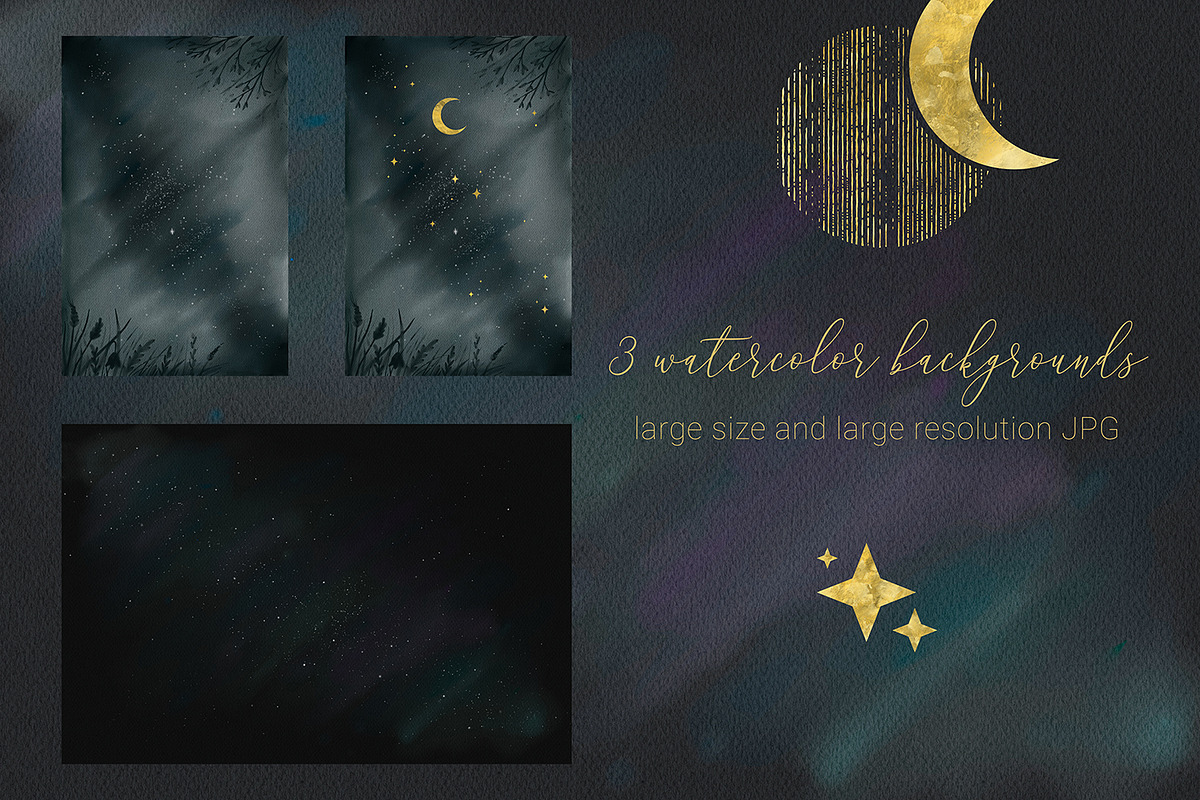 Mysterious Moons, a Texture Illustration by HmarkaShop (Photo 4 of 5)