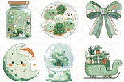 Watercolor Cute Christmas Clipart, an Illustration by Black Bird Studio (Thumbnail 4 of 6)