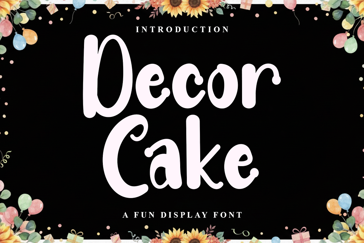 Decor Cake, a Script Font by FreshTypeINK (Photo 1 of 8)