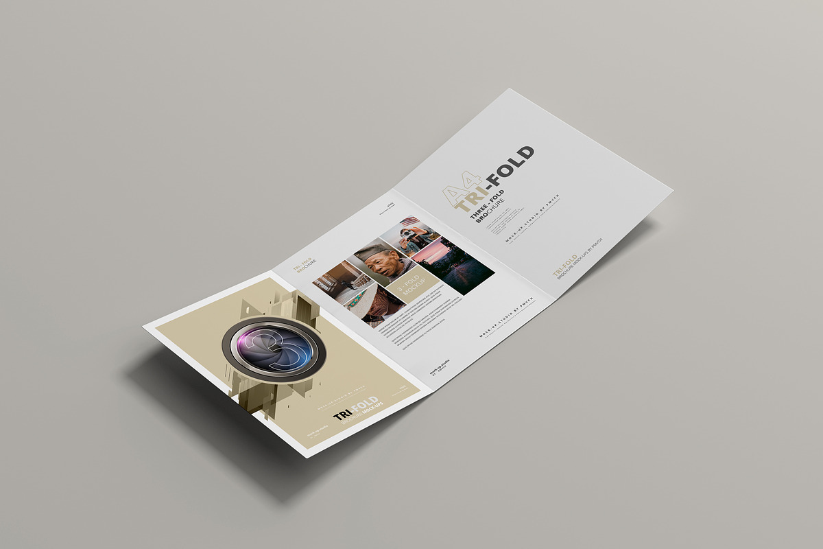 A4 Tri-Fold Brochure Mockup, a Print Template by pmvch (Photo 3 of 15)