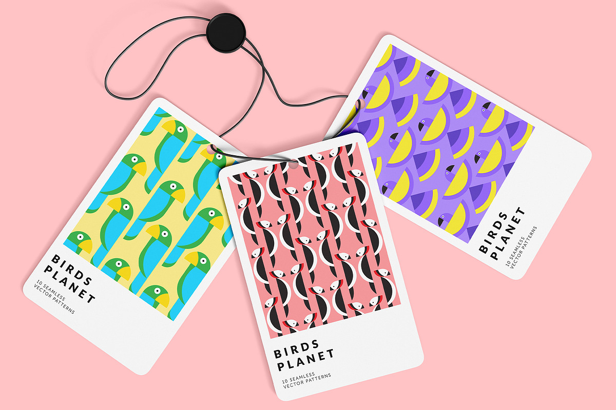 Birds Planet Geometric Patterns, a Pattern Graphic by Designnina Shop (Photo 2 of 12)