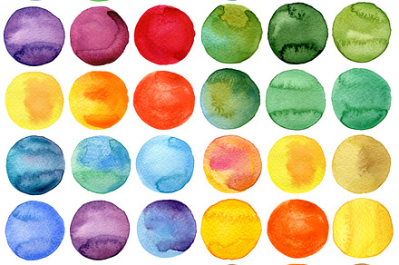 Circles watercolor jpg set stock photo containing watercolor and color, an Abstract Photo by Liliia Rudchenko