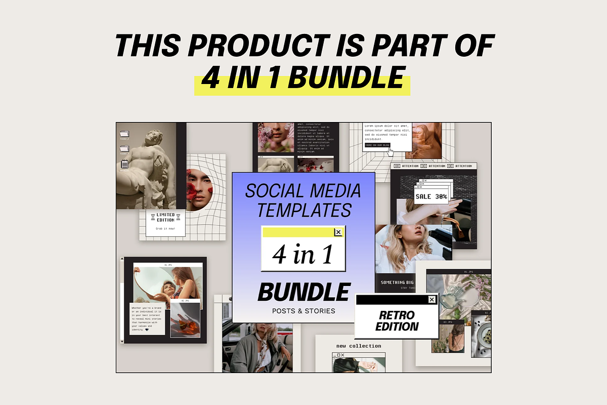 Retro Instagram Template | Canva, a Social Media Template by Bonumo (Photo 13 of 13)