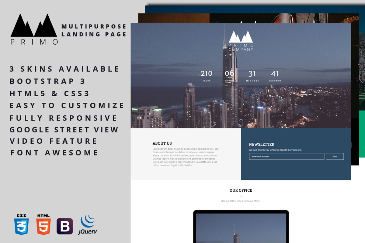 Primo - Multipurpose Landing Page, a Bootstrap Template by Studio Ember