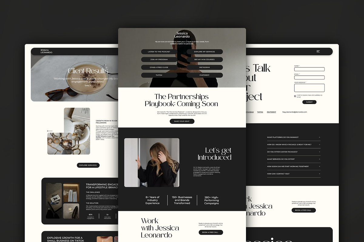 Wix Website for Social Media Manager, a Wix Template by Meraki Templates (Photo 6 of 9)