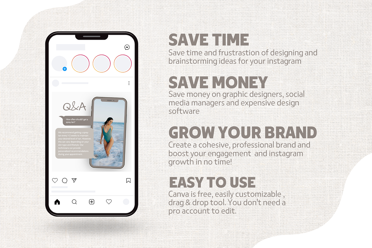 Spray Tan Instagram Post Template, a Social Media Template by EliteMatidi (Photo 8 of 9)