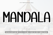 Mandala, a Sans Serif Font by FreshTypeINK (Thumbnail 1 of 7)