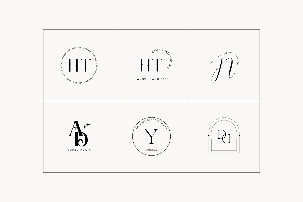 Monogram Logo Kit Templates Vol.6, a Branding & Logo Template by Studio ...