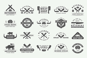 Vintage Butchery Emblems