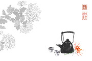 Sumi-e ink painting. Tea ceremony., a Food Illustration by Elina_Li (Thumbnail 14 of 17)