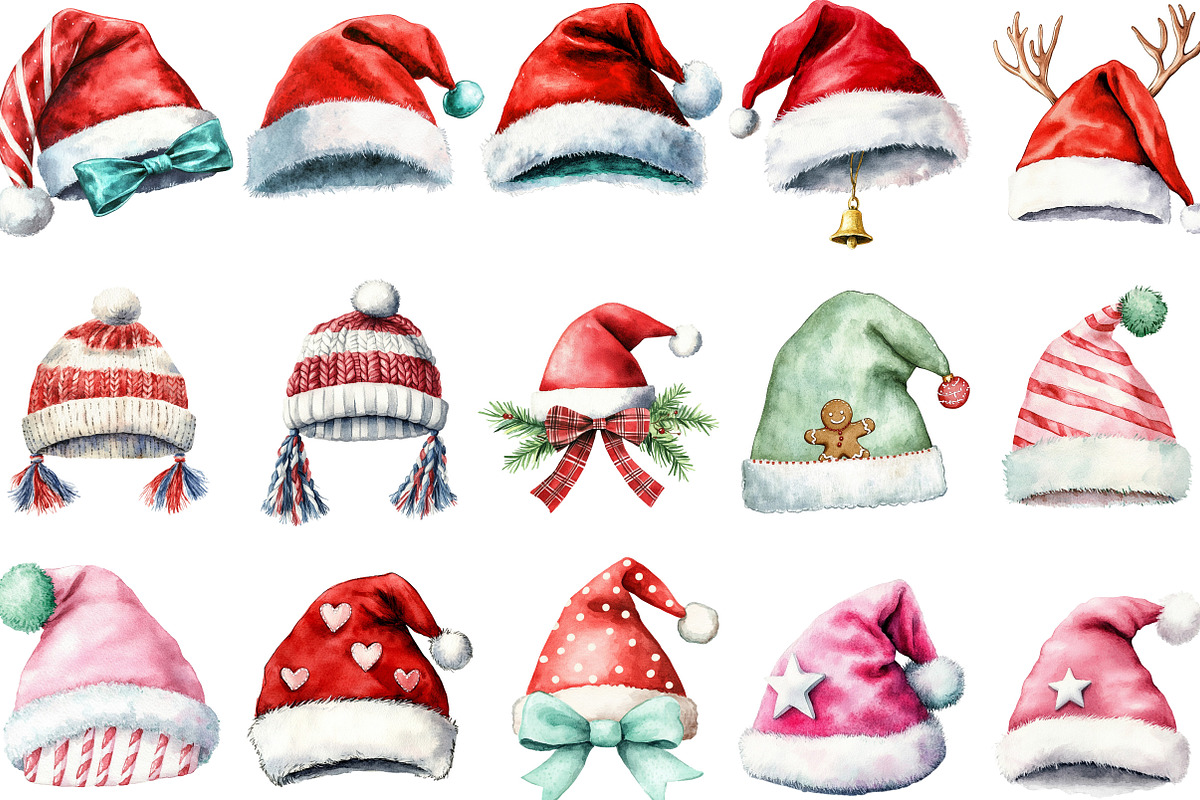 Santa Hat Christmas Sublimation, an Illustration by Designking (Photo 2 of 5)