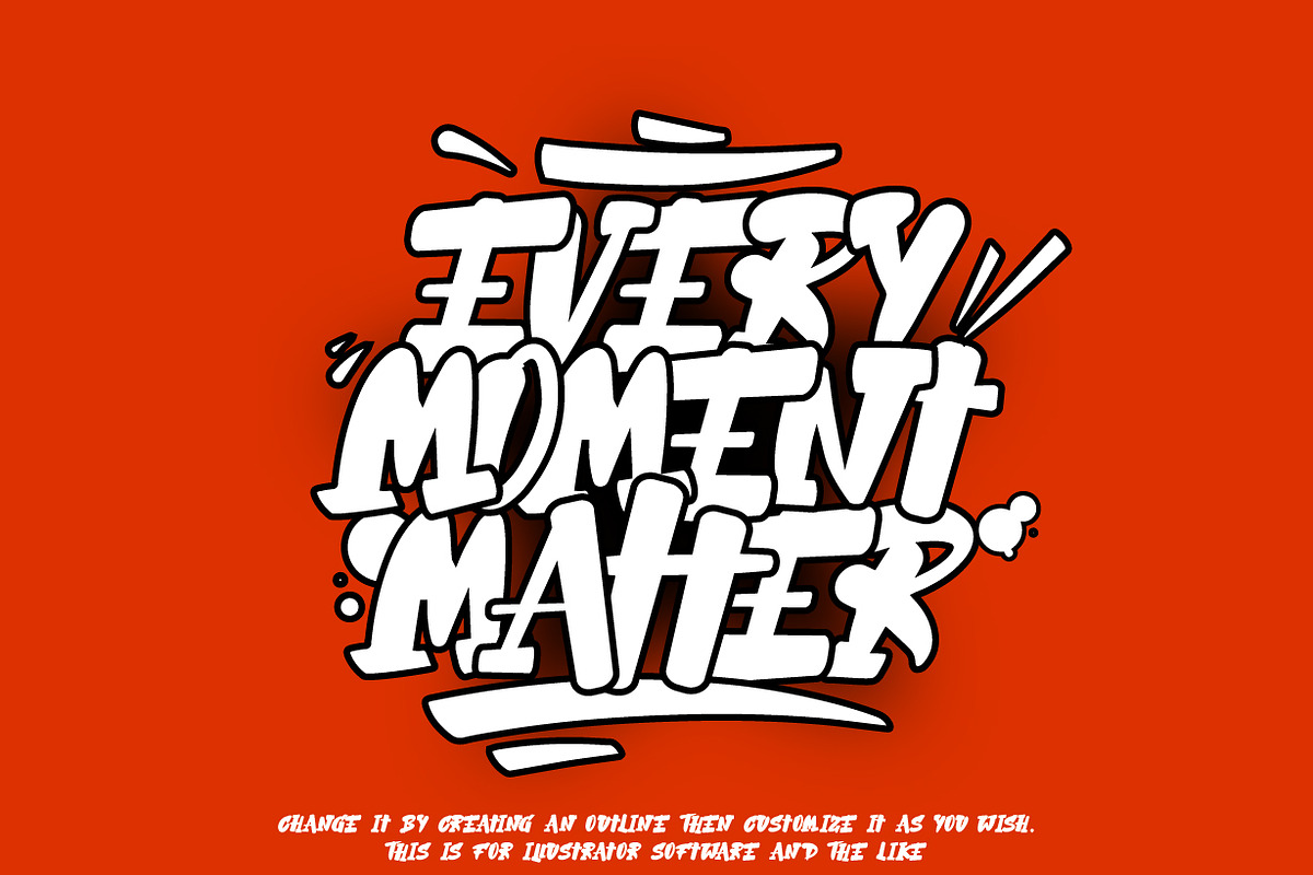 Star Crown - Graffity Font, a Handwritten Font by NuType (Photo 3 of 11)