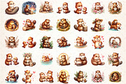 American Beaver Mother's Day Clipart, an Illustration by DreamCafeArt (Thumbnail 2 of 5)