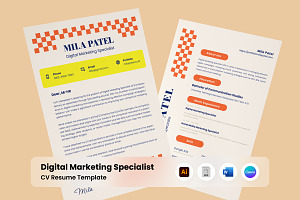 CV Resume for Marketing Experts, a Resume Template by twinstd
